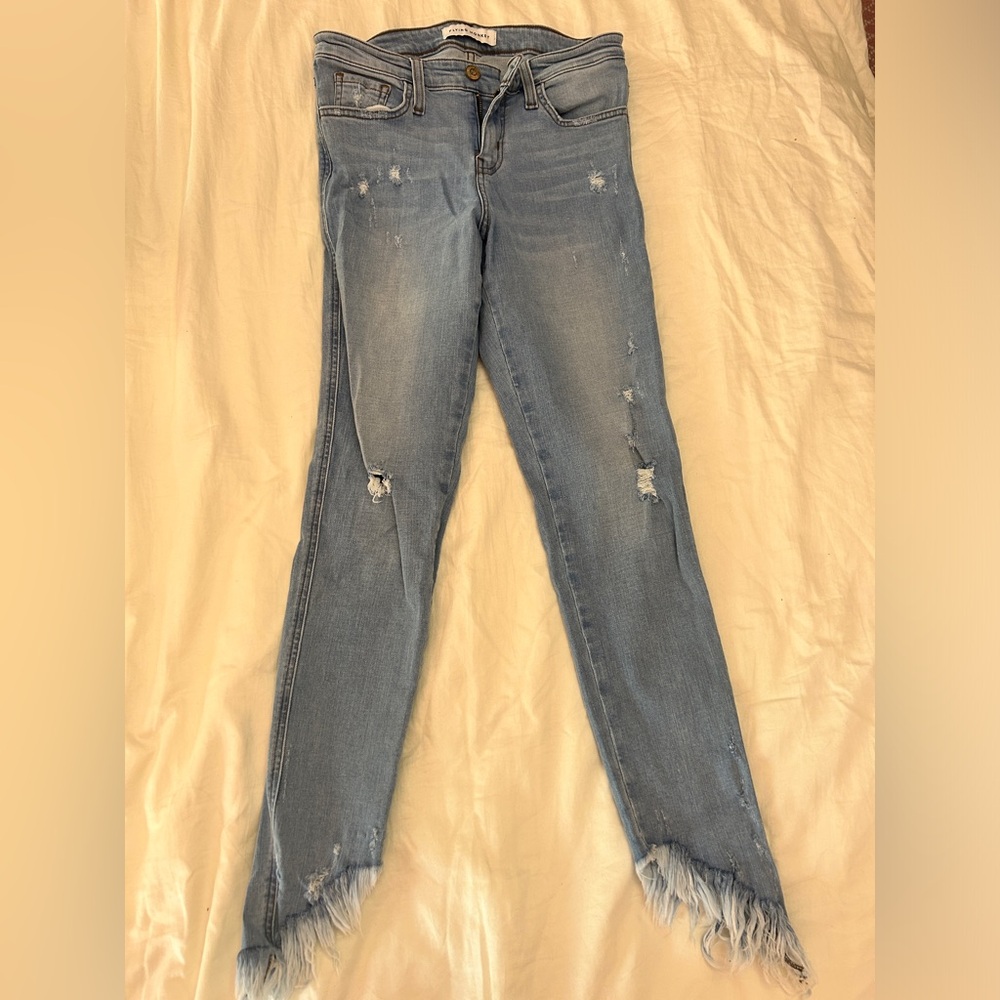 Flying Monkey Frayed Bottom Jeans